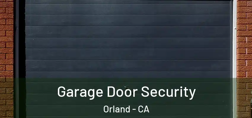  Garage Door Security Orland - CA